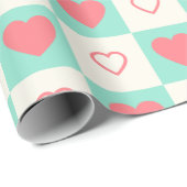 Heart Pattern Cadeaupapier (Rol Hoek)