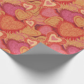 Heart Pattern Cadeaupapier (Hoek)