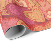 Heart Pattern Cadeaupapier (Rol Hoek)