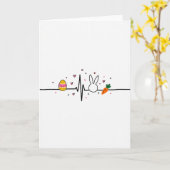 Heart Pattern Celebration Card Kaart (Gele Bloem)