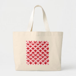 Heart Pattern Grote Tote Bag
