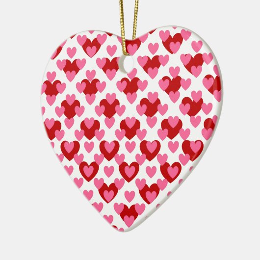Heart Pattern Keramisch Ornament (Links)