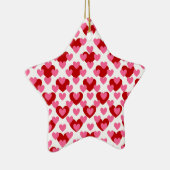 Heart Pattern Keramisch Ornament (Rechts)