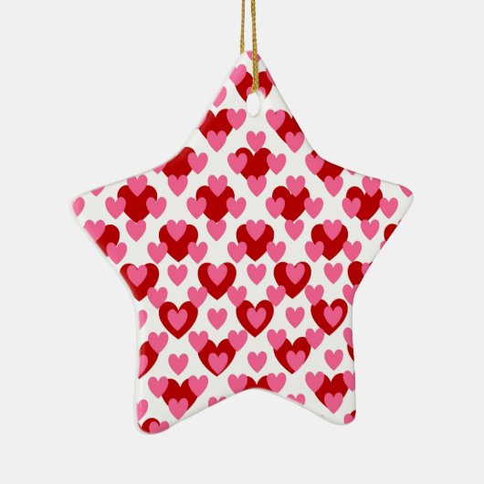 Heart Pattern Keramisch Ornament (Rechts)