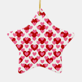 Heart Pattern Keramisch Ornament