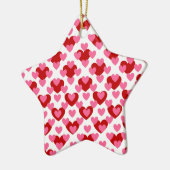 Heart Pattern Keramisch Ornament (Links)