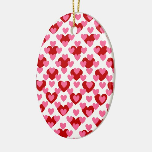 Heart Pattern Keramisch Ornament (Links)