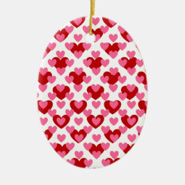 Heart Pattern Keramisch Ornament