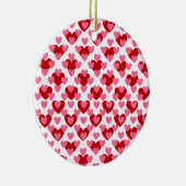 Heart Pattern Keramisch Ornament (Rechts)