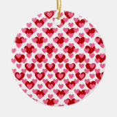 Heart Pattern Keramisch Ornament (Voorkant)