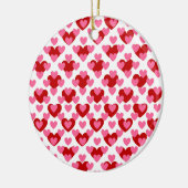 Heart Pattern Keramisch Ornament (Links)