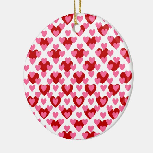 Heart Pattern Keramisch Ornament (Links)