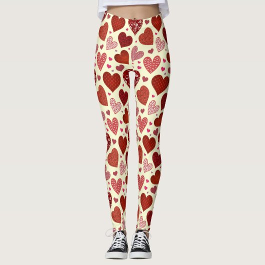 HEART PATTERN LEGGINGS (Voorkant)