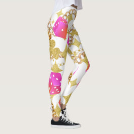 HEART PATTERN LEGGINGS