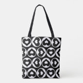 Heart Pattern Love Graphic Bold Draagtas (Achterkant)