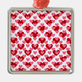 Heart Pattern Metalen Ornament