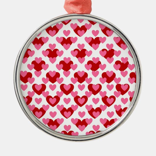 Heart Pattern Metalen Ornament (Voorkant)