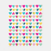 HEART PATTERN  moderne geometrische vormen van de  Fleece Deken (Voorkant)