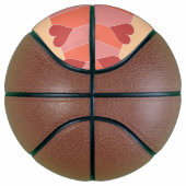 Heart Pattern monogram basketbal (Rechts)