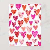 Heart Pattern Red Roze