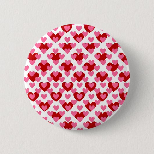 Heart Pattern Ronde Button 5,7 Cm (Voorkant)
