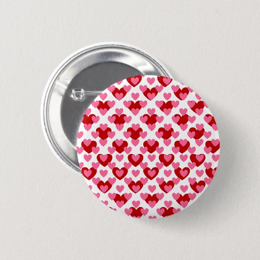 Heart Pattern Ronde Button 5,7 Cm (Voorkant /achterkant)