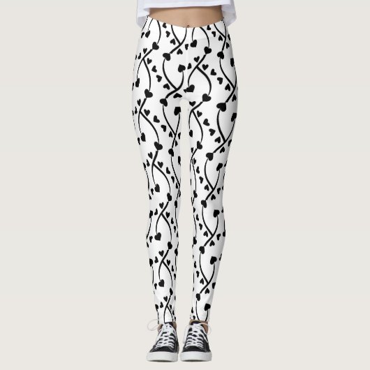 Heart Pattern Seamless Design Leggings (Voorkant)
