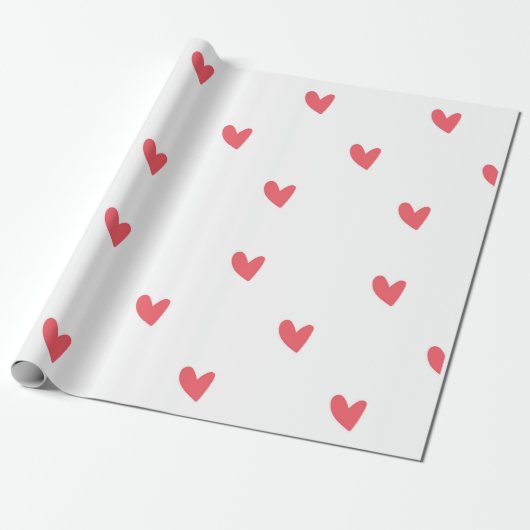 Heart Pattern Wrapping Paper Cadeaupapier (Uitgerold)