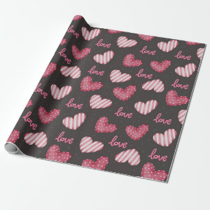 Heart Pattern Wrapping Paper Cadeaupapier