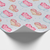 Heart Pattern Wrapping Paper Cadeaupapier (Hoek)