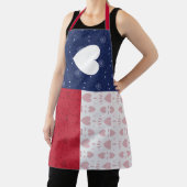 Heart Patterned Texas State Flag Schort (Insitu)