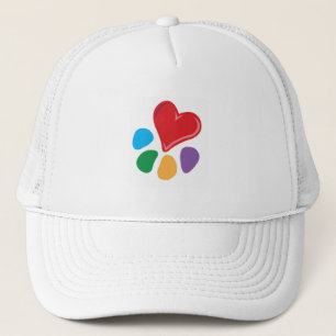 Heart-Paw Trucker Pet