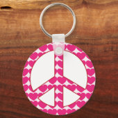 Heart Peace Sign Sleutelhanger (Voorkant)
