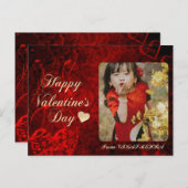 Heart Photo Classroom Carte Saint-Valentin (Devant / Derrière)