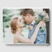 Heart Photo Collage Eucalyptus Mariage Livre d'inv (Verso)