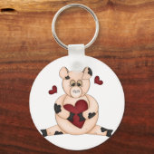 Heart Pig Sleutelhanger (Voorkant)