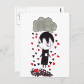 Heart Pile Briefkaart (Voorkant / Achterkant)