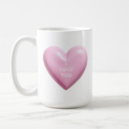 HEART PINK I LOVE YOU WEDDING ANNIVERSARY KOFFIEMOK