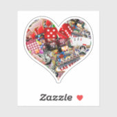 Heart Playing Card Shape - Gamblers Delight Sticker (Vel)