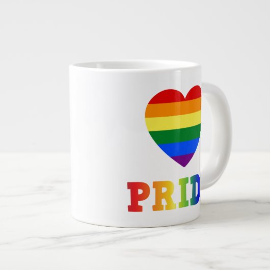 Heart Pride Extra Grote Beker (Voorkant rechts)