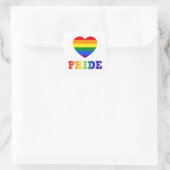 Heart Pride Vierkante Sticker (Tas)