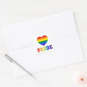 Heart Pride Vierkante Sticker (Envelop)