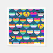 Heart Pride vlaggen Servet (Voorkant)
