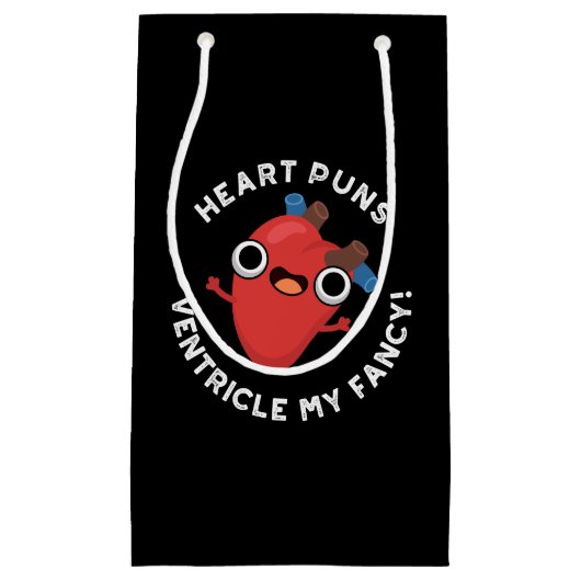 Heart Puns Ventricle Mijn Fancy Anatomie Pun Dark  Klein Cadeauzakje (Voorkant)