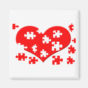 Heart Puzzle Magnet Magneet