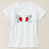 Heart puzzle T-shirt (Design devant)