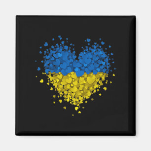 Heart Puzzle Ukraine houdt van Oekraïense vlag S Magneet