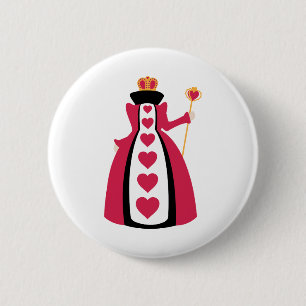 Heart Queen Ronde Button 5,7 Cm