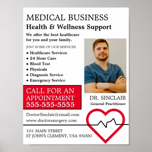 Heart Rate Monitor, General Practitioner, verpleeg Poster (Voorkant)