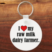 Heart Raw Milk Farmer Sleutelhanger (Voorkant)